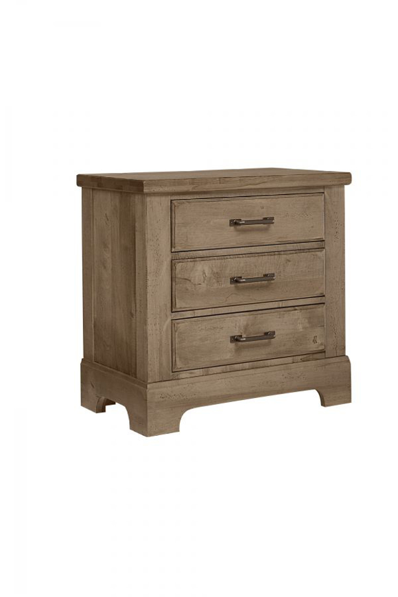 Picture of NATURAL 3 DRAWER NIGHTSTAND