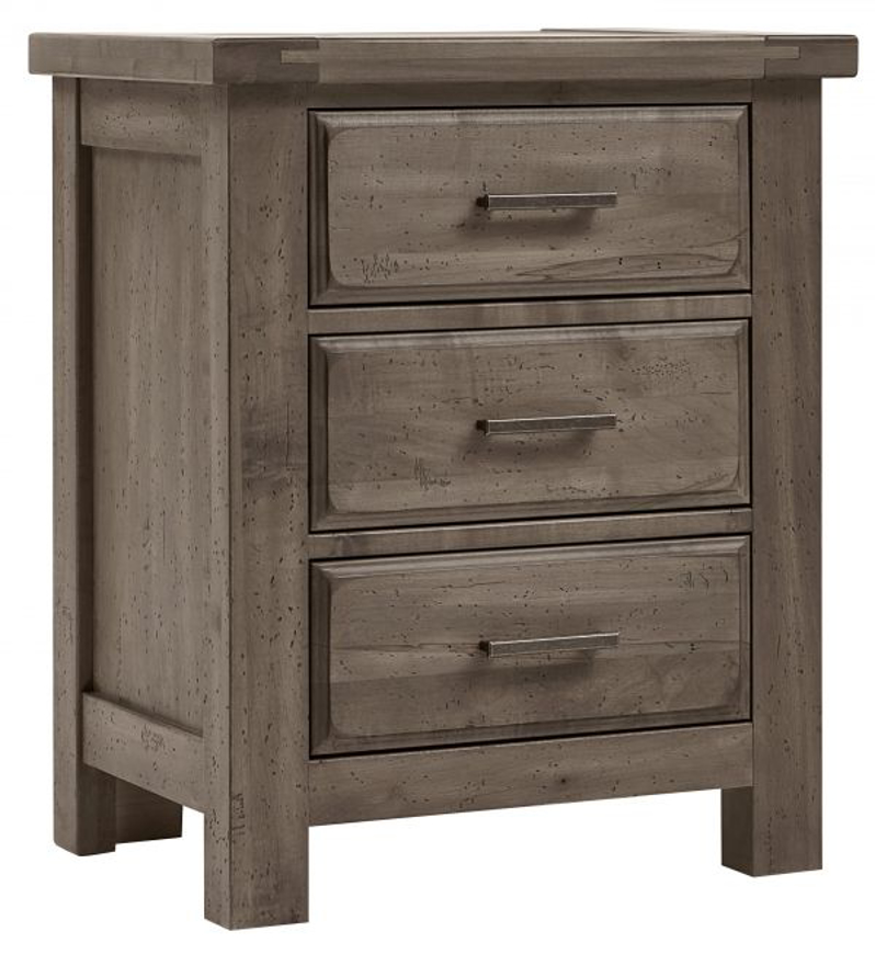 Picture of PEWTER NIGHT STAND 3 DRAWER