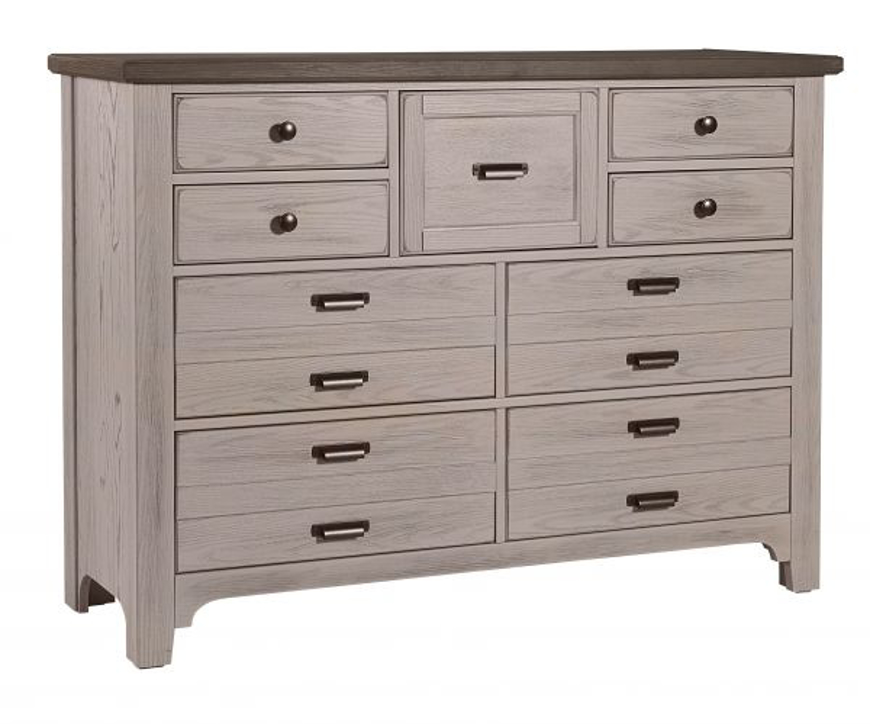Picture of DOVER GREY/FOLKSTONE DRESSER 9 DRAWER