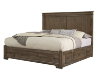 Picture of MINK QUEEN MANSION BED WITH 2 SIDES STORAGE