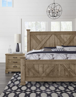 Picture of NATURAL KING X BED WITH X FOOTBOARD