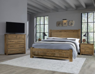Picture of NATURAL KING POSTER BED WITH 6X6 FOOTBOARD