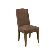 Picture of YELLOWSTONE DUTTON ROUND TOP UPHOLSTERED SIDE CHAIR WITH LEATHER SEAT