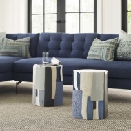 Picture of GRAPH GARDEN STOOL - BLUE